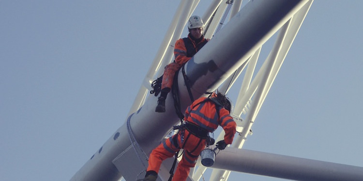 Workers on Wembley Stadium