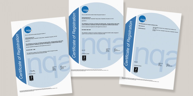 ISO 9001 certificates
